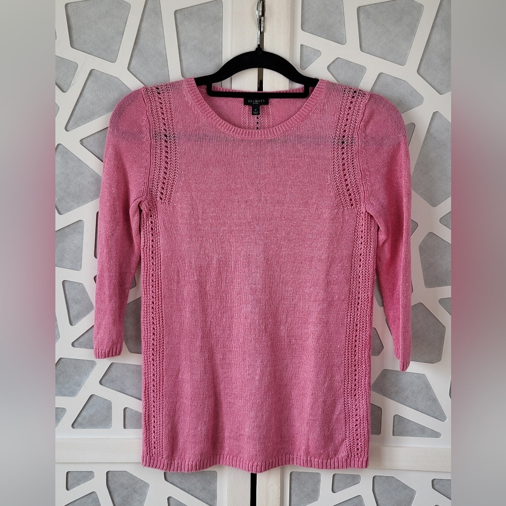 Talbots Pink Knit Sweater Dress